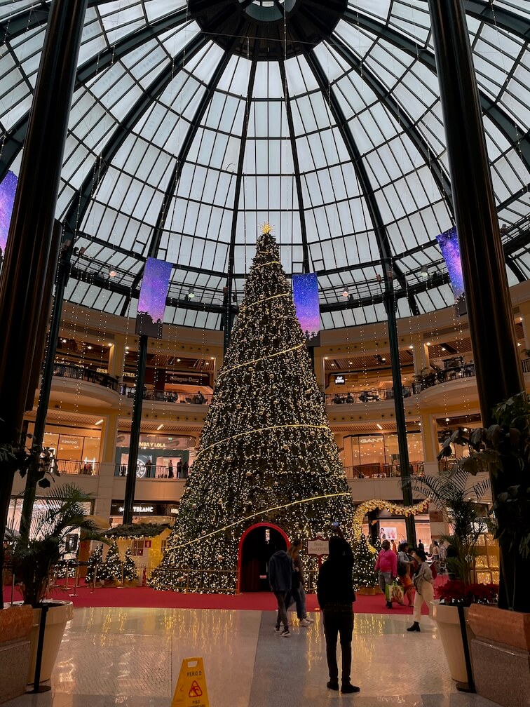 Colombo Mall at Christmas in Lisbon Portugal